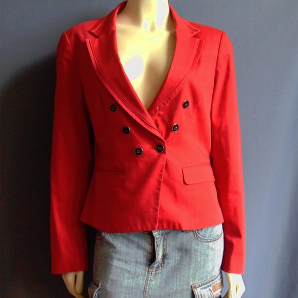 White House Black Market Scarlet Blazer - Picture 1 of 4
